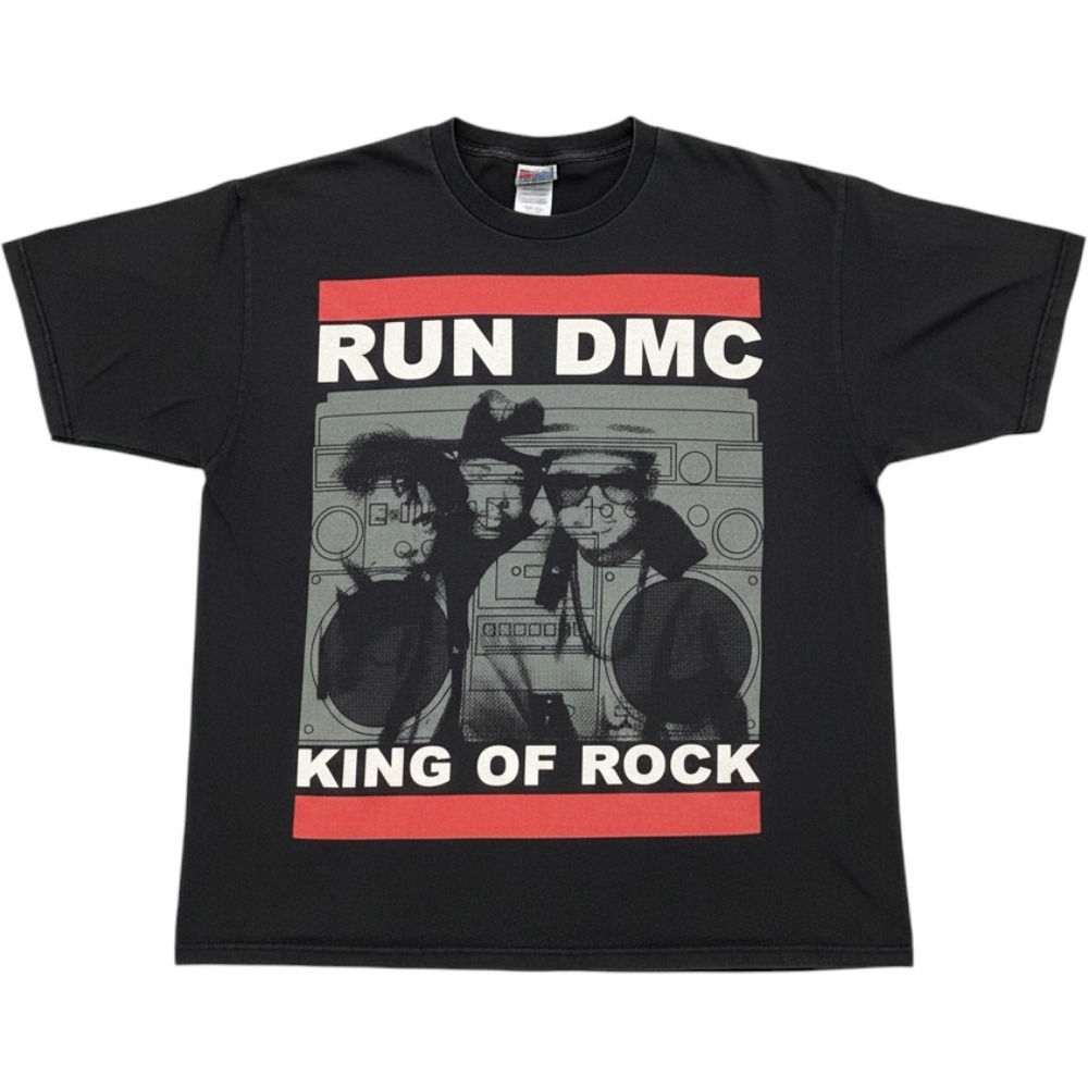 Run DMC Vintage King of Rock Graphic Band Tee Size Small